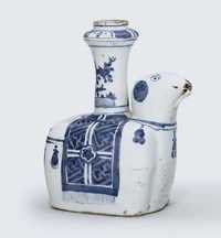 WANGLI (1573-1619) A LATE MING BLUE AND WHITE ‘ELEPHANT’ KENDI